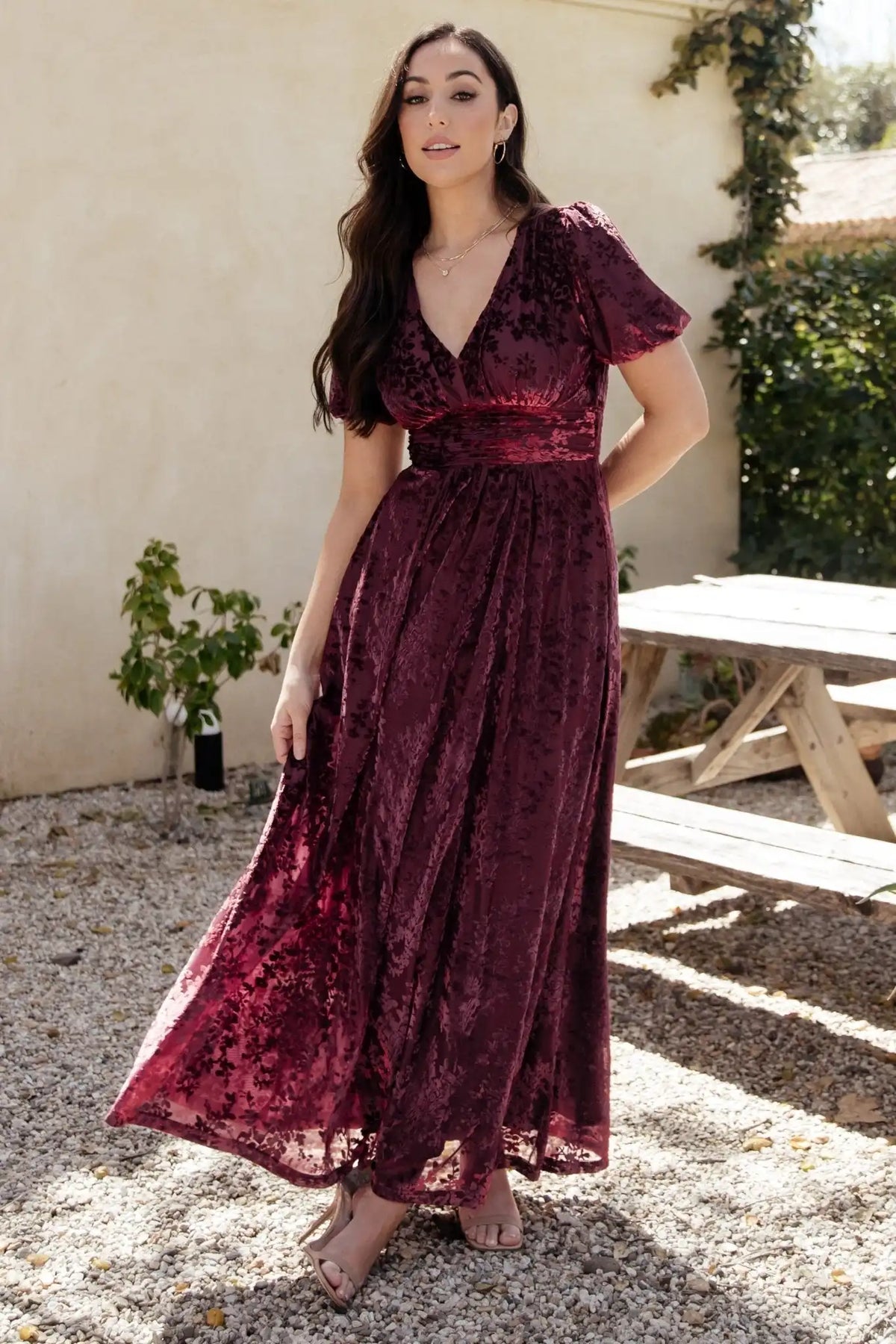 Leslie Velvet Maxi Dress