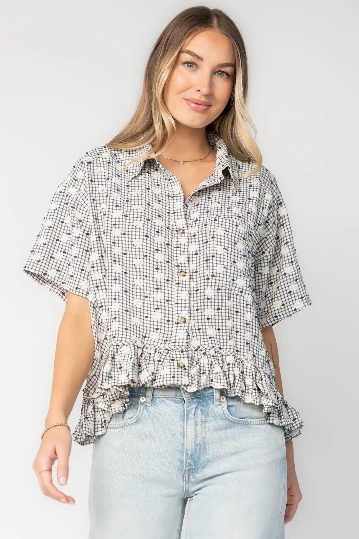 Jalen Relaxed Peplum Top