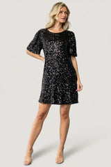 Asta Sequin Shift Dress