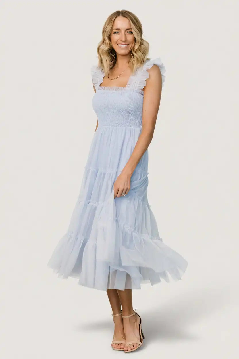 Emma Smocked Tulle Dress