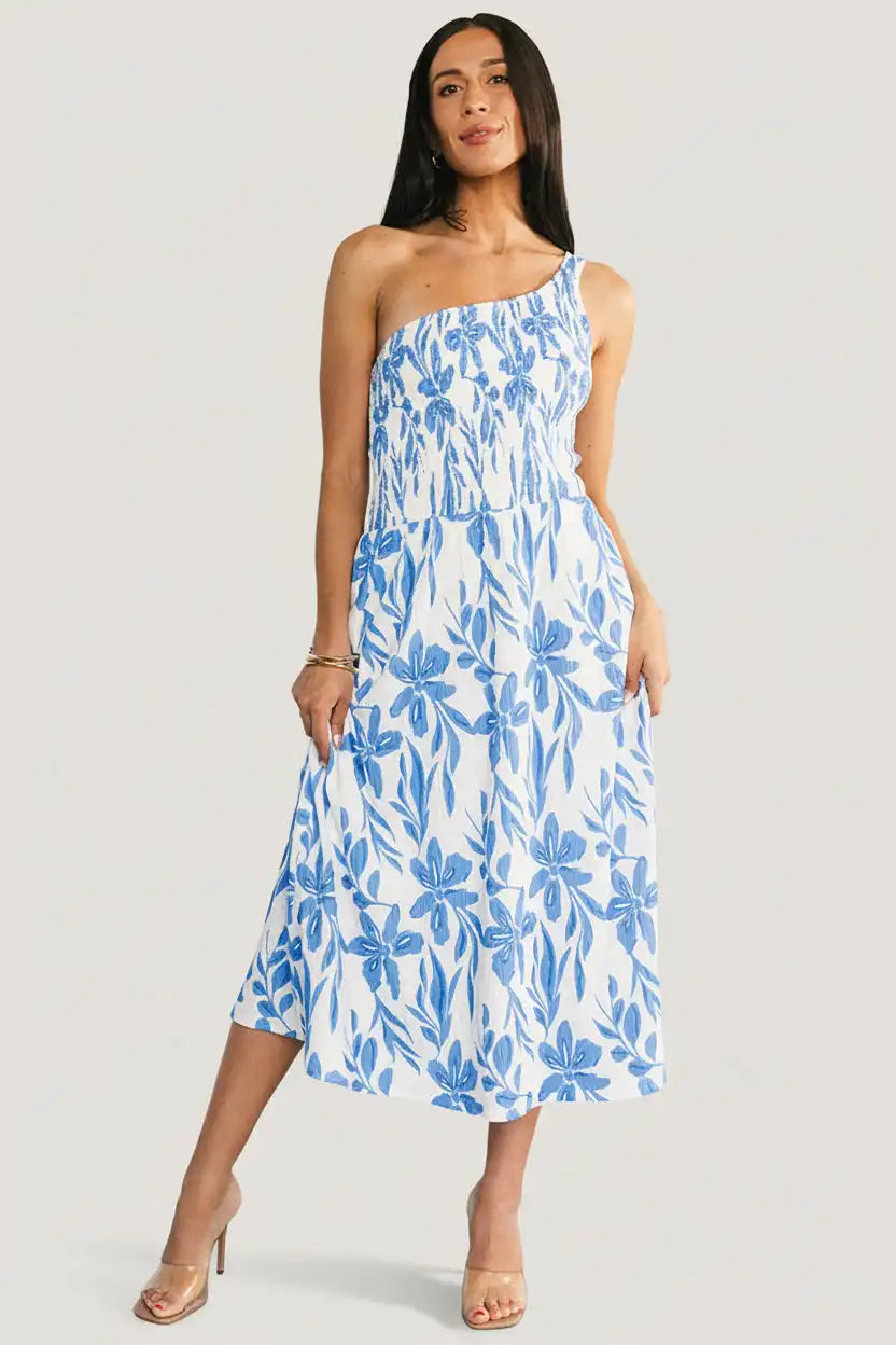 Brisa One Shoulder Midi Dress
