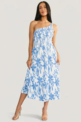 Brisa One Shoulder Midi Dress