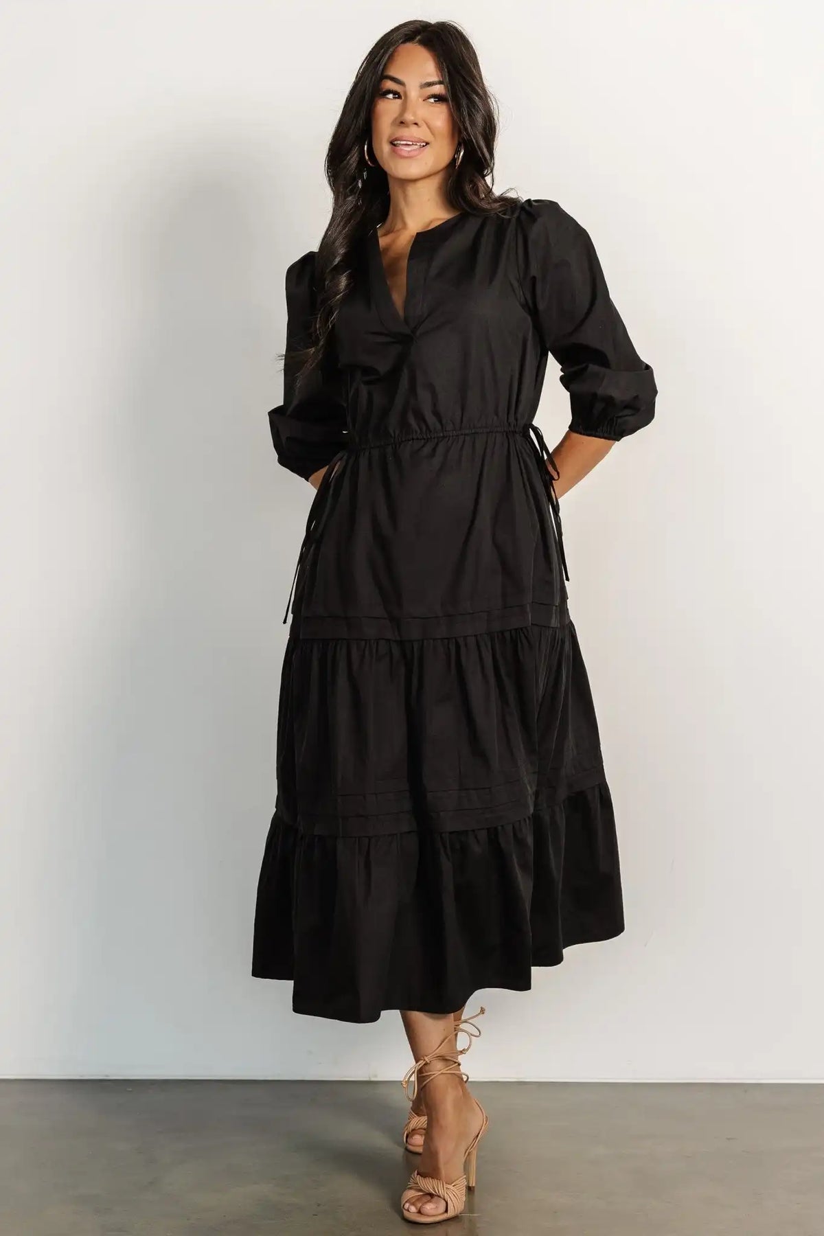 Santa Fe Poplin Midi Dress