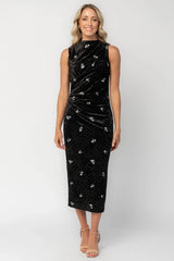 Moonlight Velvet Midi Dress