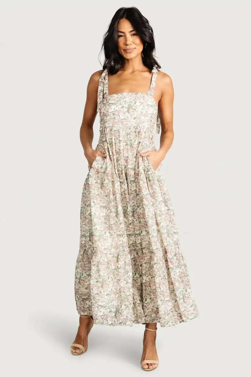 Lelisa Shoulder Tie Dress