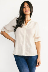 Alba Button Up Top