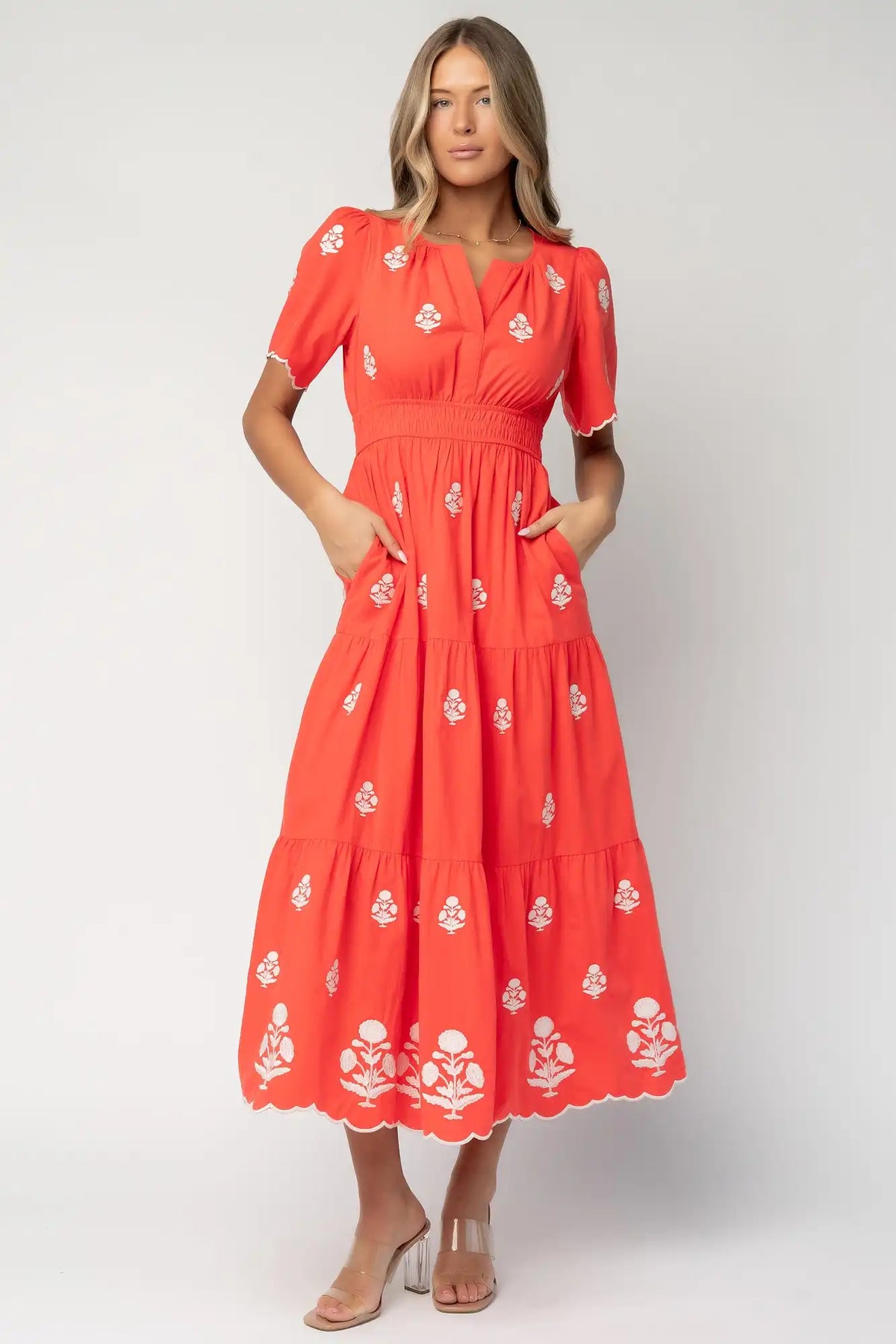Delilah Embroidered Maxi Dress