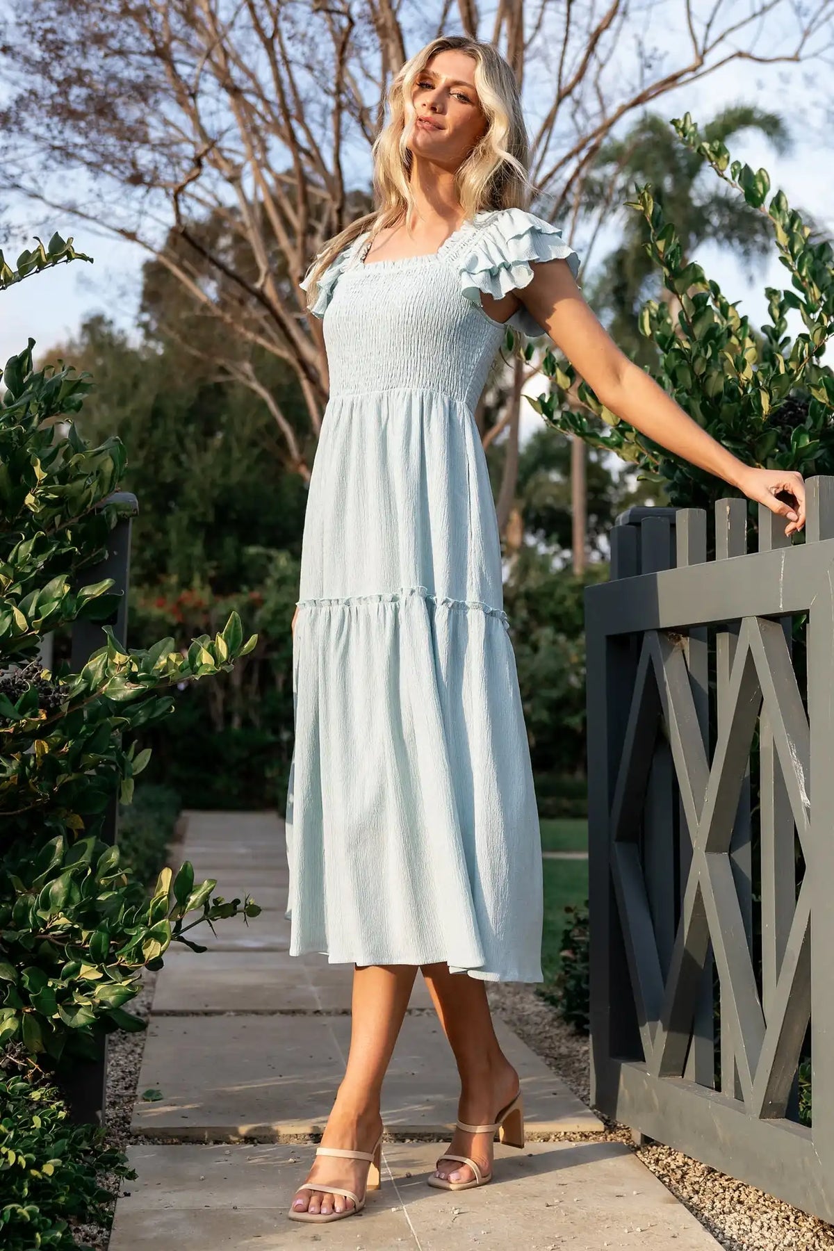 Jacie Smocked Midi Dress