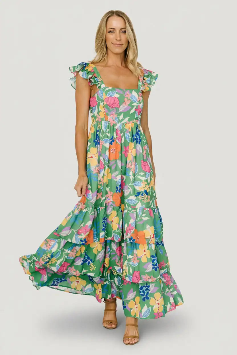 Monte Tiered Maxi Dress