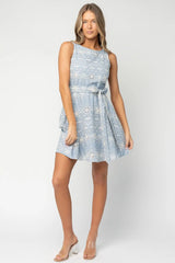 Celestia Eyelet Short Dress