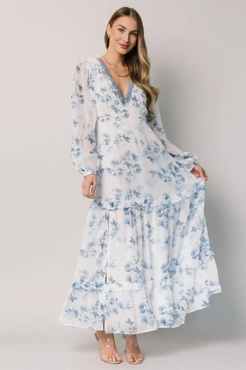 Rumi Deep V Maxi Dress