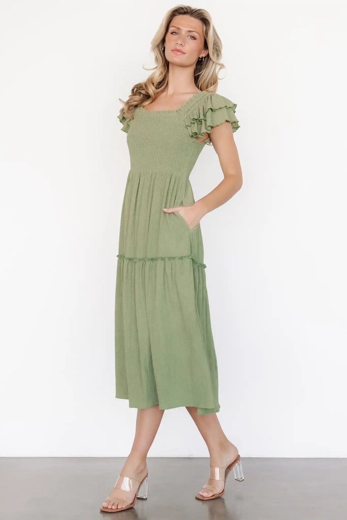 Jacie Smocked Midi Dress