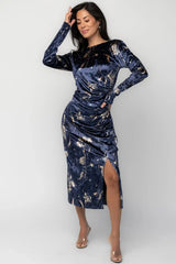 Afterglow Velvet Midi Dress