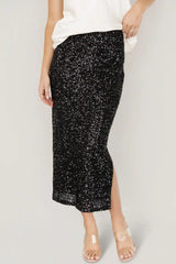 Charmed Sequin Midi Skirt