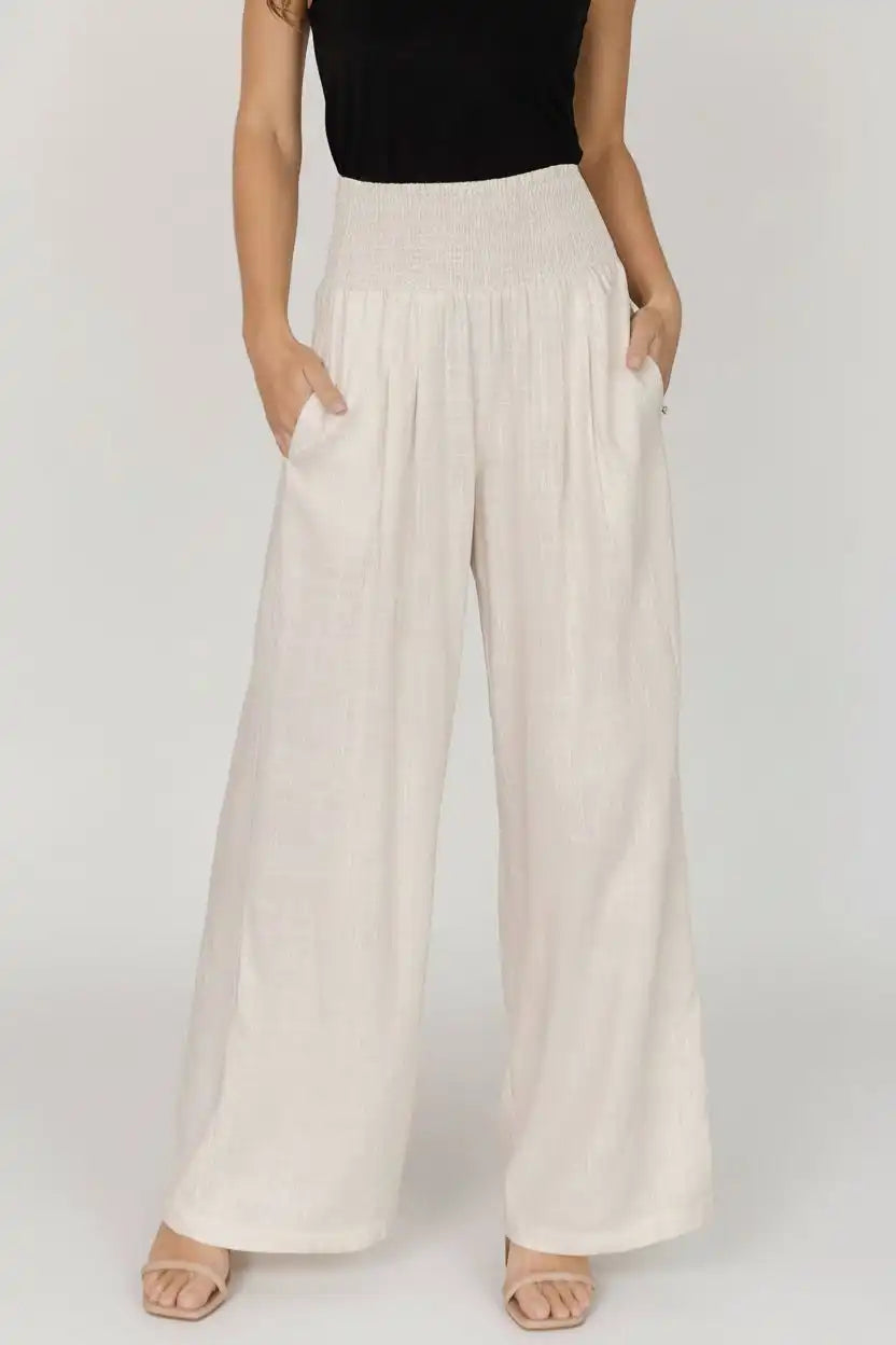 Parvati Smocked Waist Pants