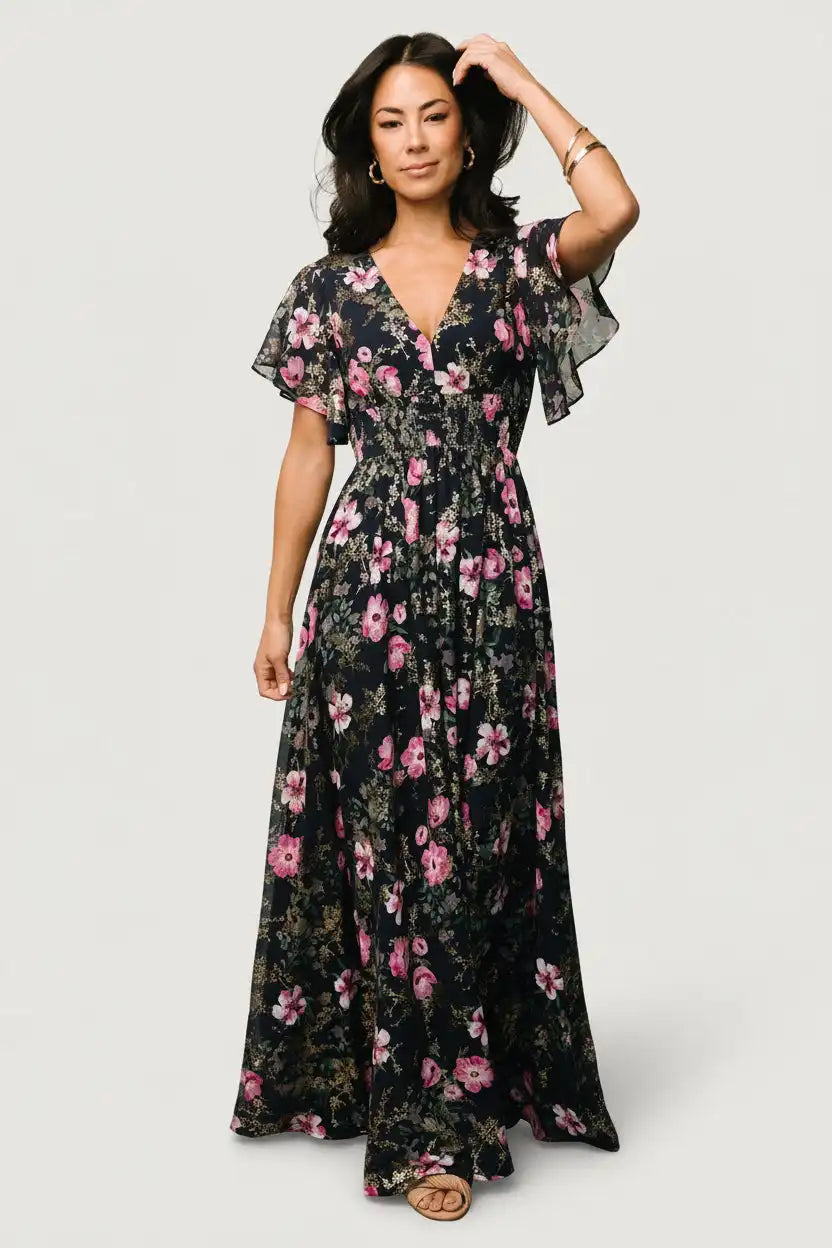 Lynlee Metallic Maxi Dress