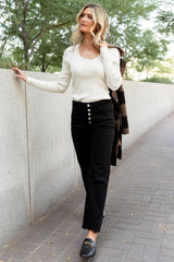 Leo Ribbed Henley Top