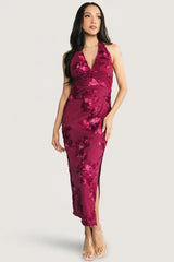 Lacey Halter Midi Dress