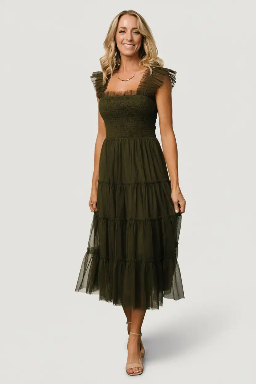 Emma Smocked Tulle Dress