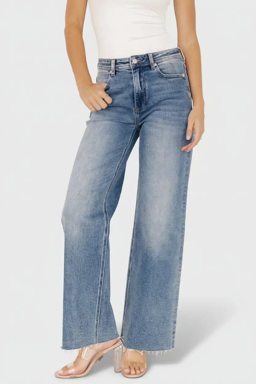 Noah High Rise Straight Leg Jeans