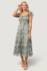 Clementine Tulle Midi Dress