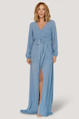 Breanne Faux Wrap Maxi Dress