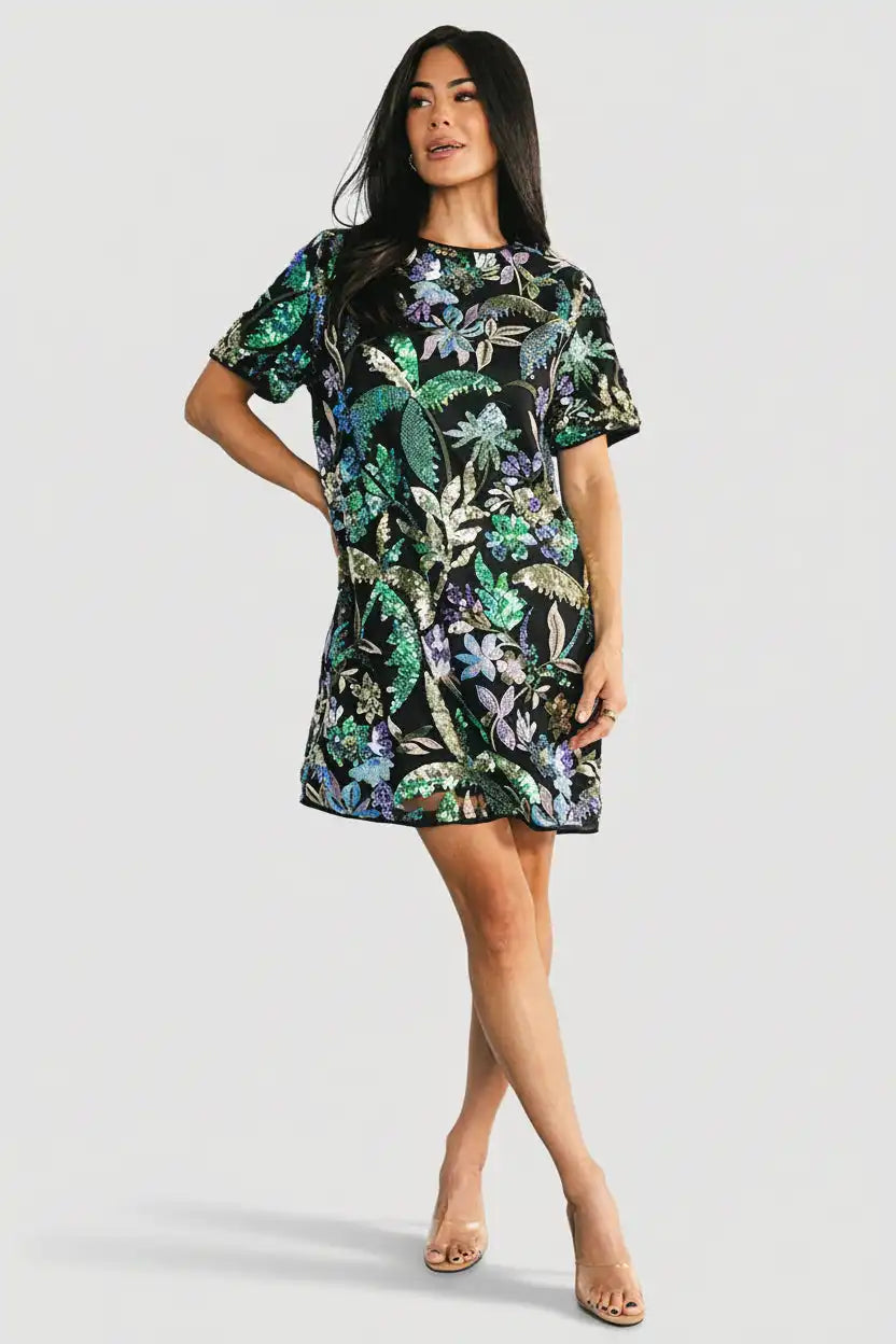 Patricia Sequin Short Dress