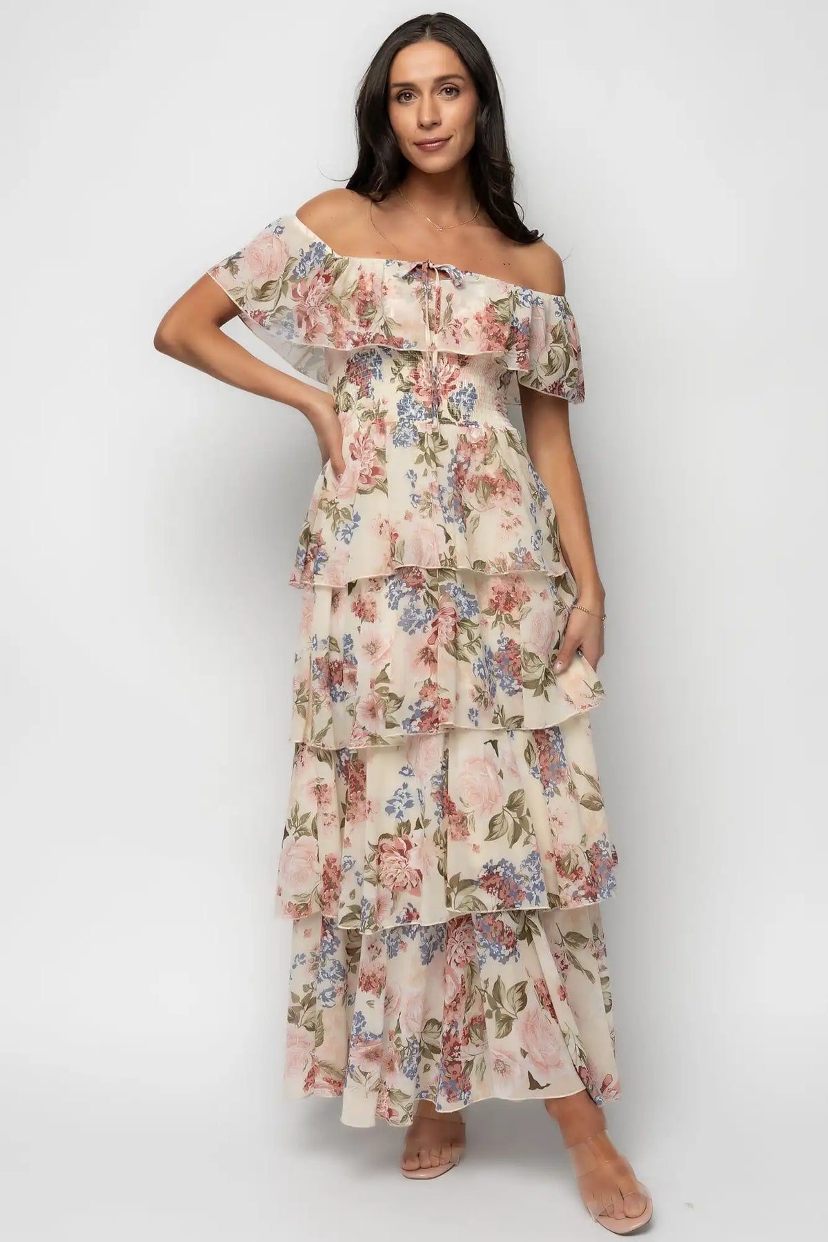 Carina Off Shoulder Maxi Dress
