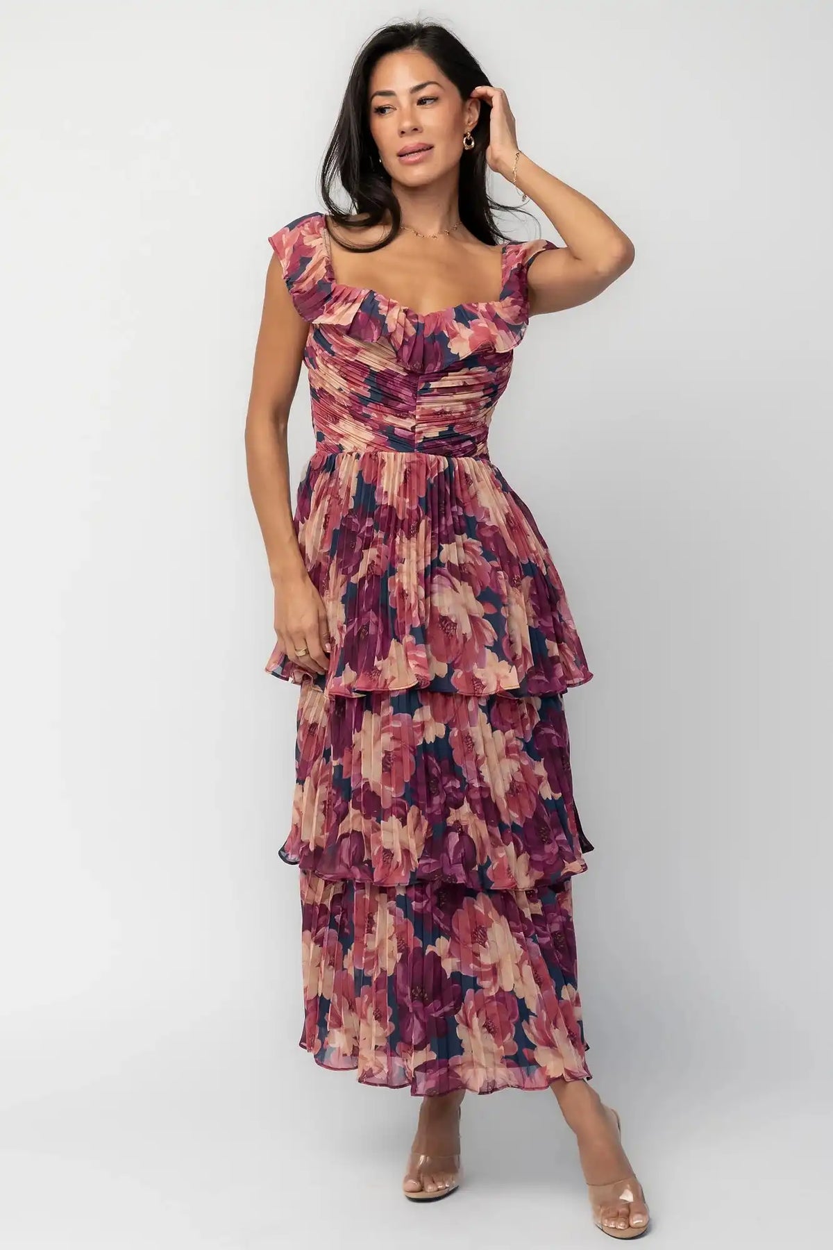 Steinway Pleated Midi Dress