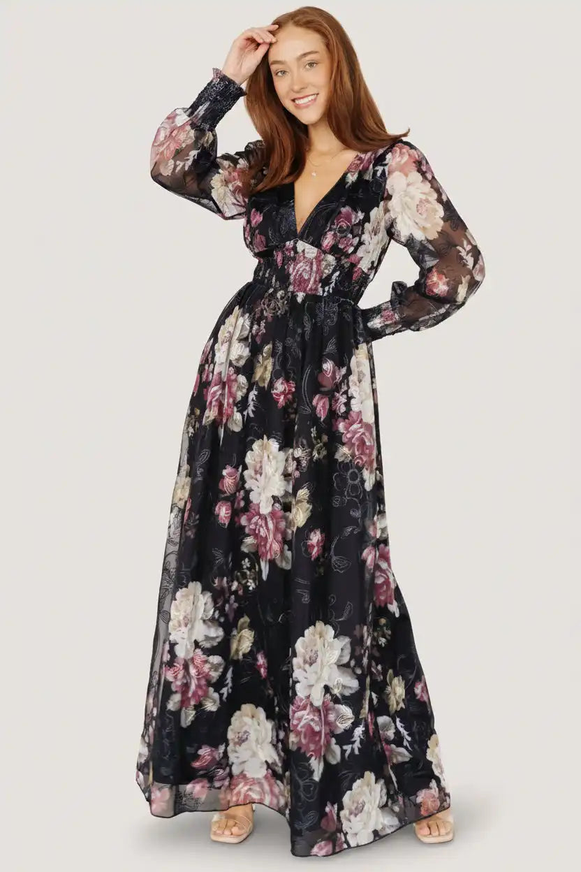 Jolie Embroidered Tulle Dress