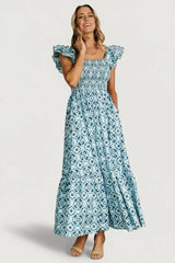 Zoey Smocked Maxi Dress