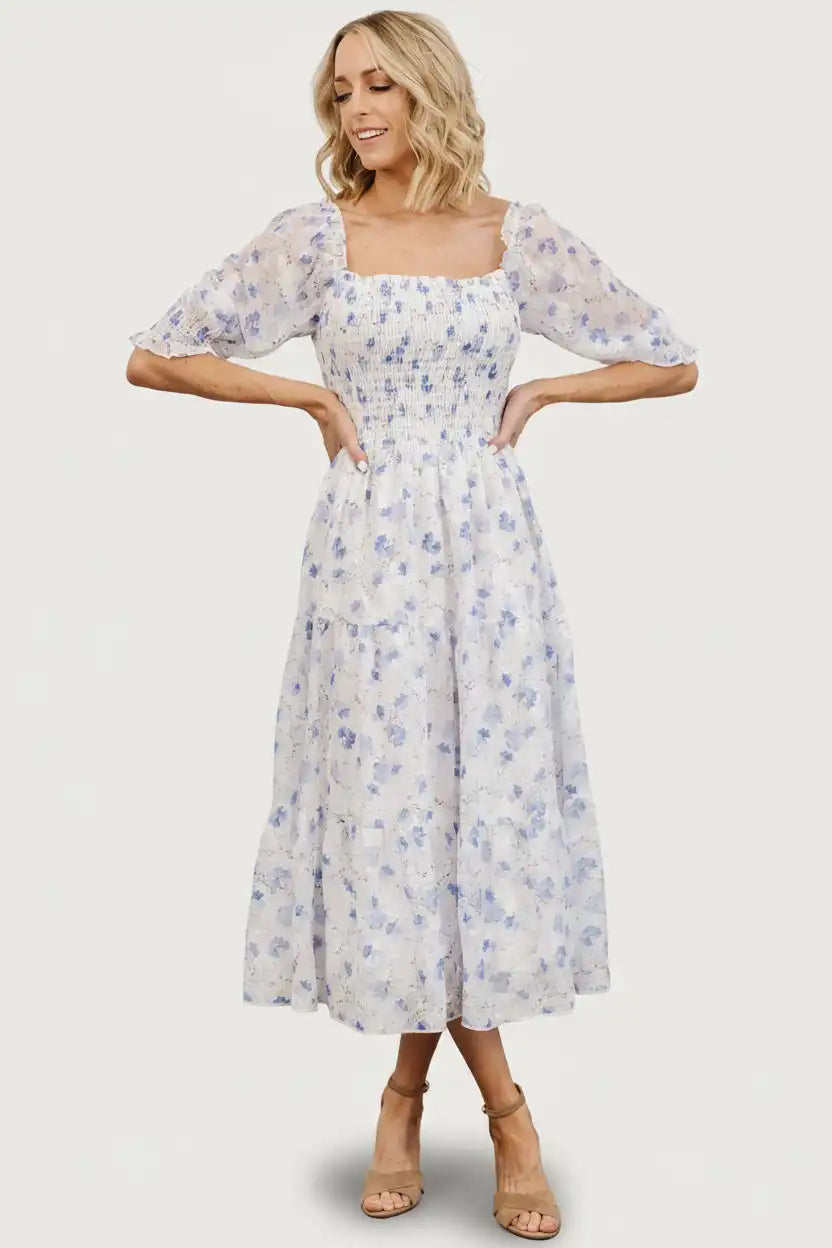 Fabian Jacquard Midi Dress