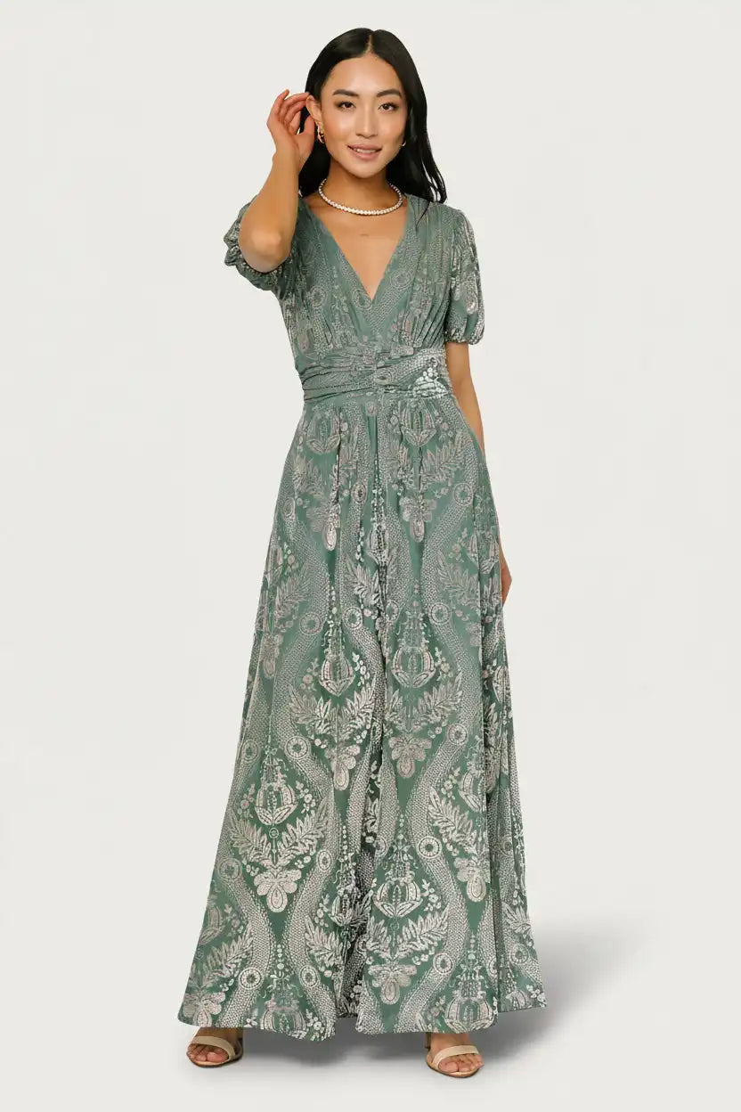 Leslie Velvet Maxi Dress