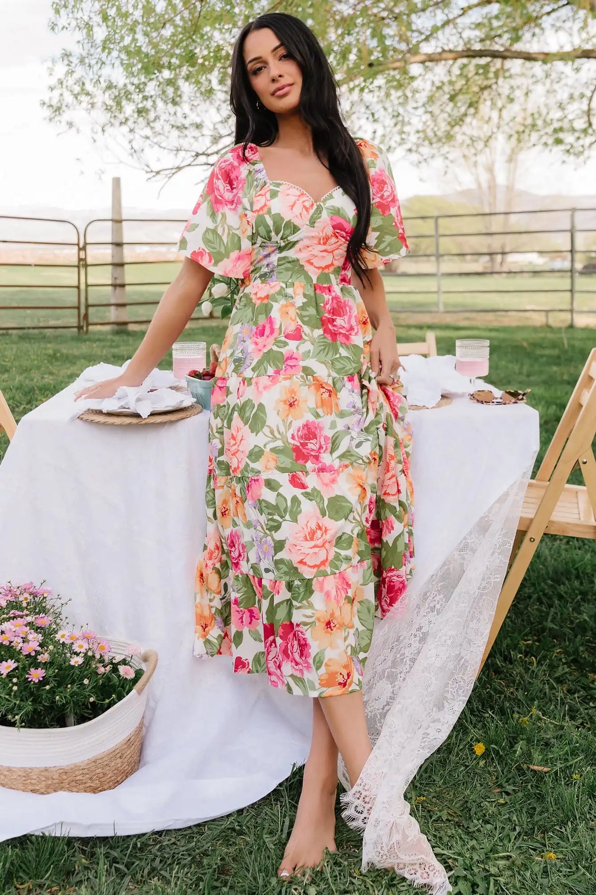 Paislee Midi Dress