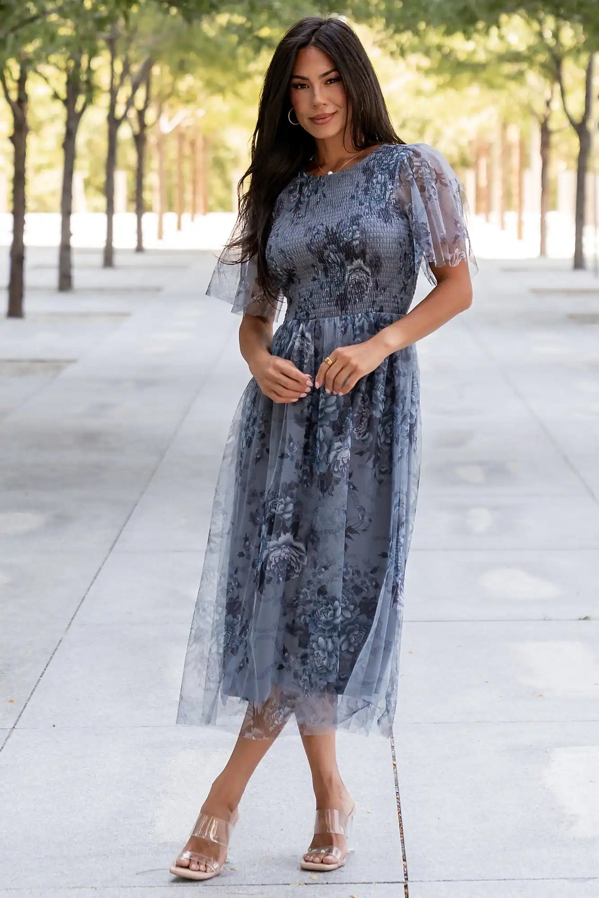 Josie Tulle Midi Dress