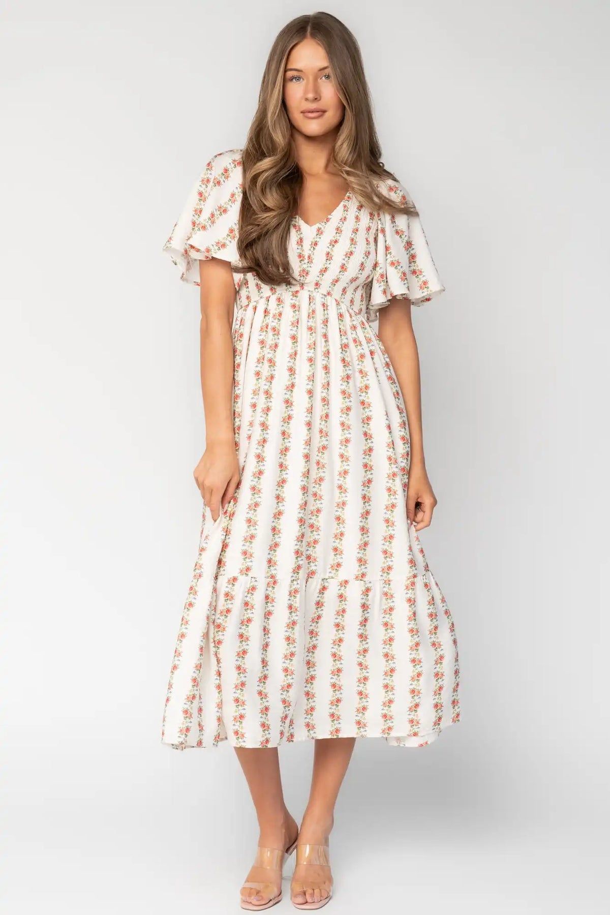 Turner Smocked Midi Dress