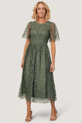 Kendra Embroidered Dress