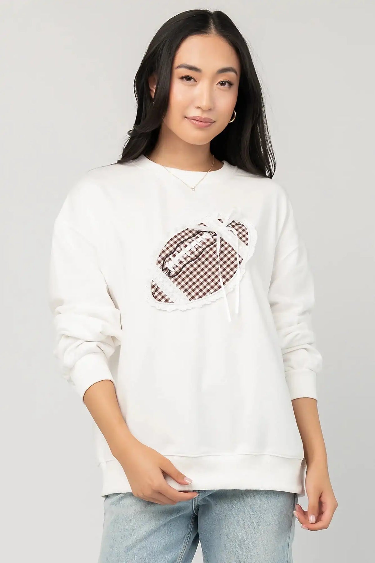 Stephen Gingham Crewneck