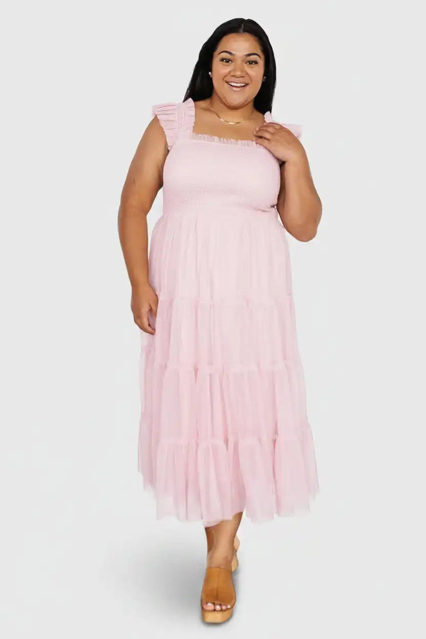 Emma Smocked Tulle Dress