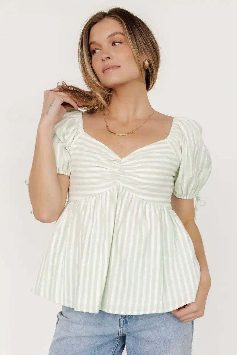 Betsy Peplum Top