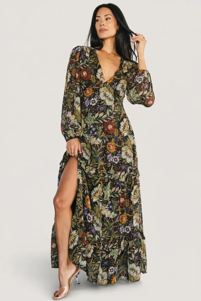 Bowman Deep V Maxi Dress
