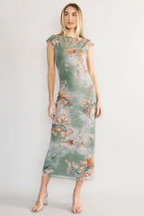 Daniela Mesh Midi Dress