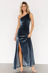Tatiana Velvet One Shoulder Maxi Dress