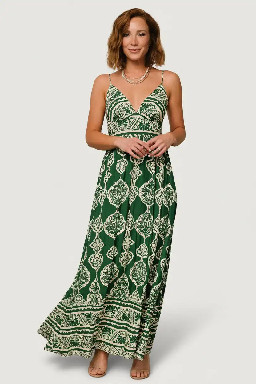 Davinah V Neck Maxi Dress