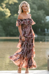 Carina Off Shoulder Maxi Dress