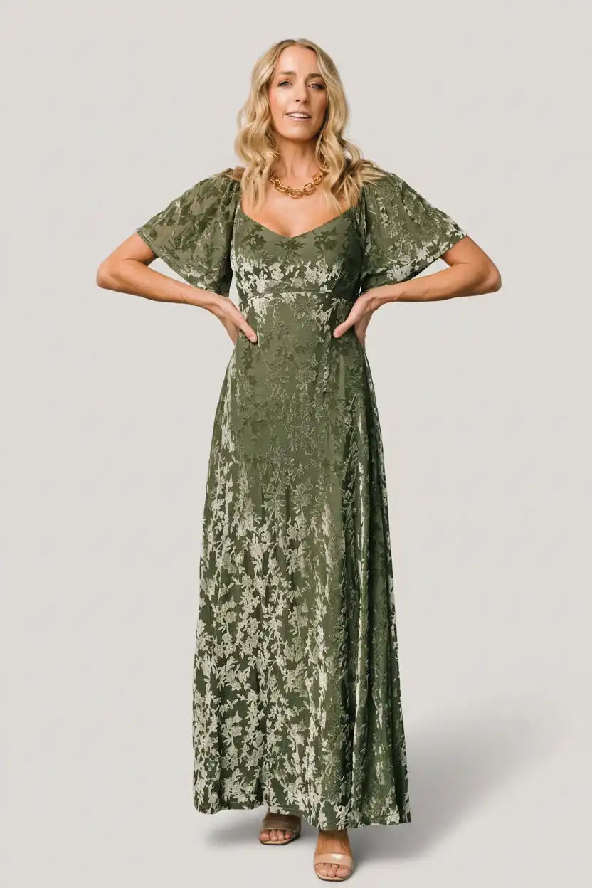 Everley Velvet Maxi Dress