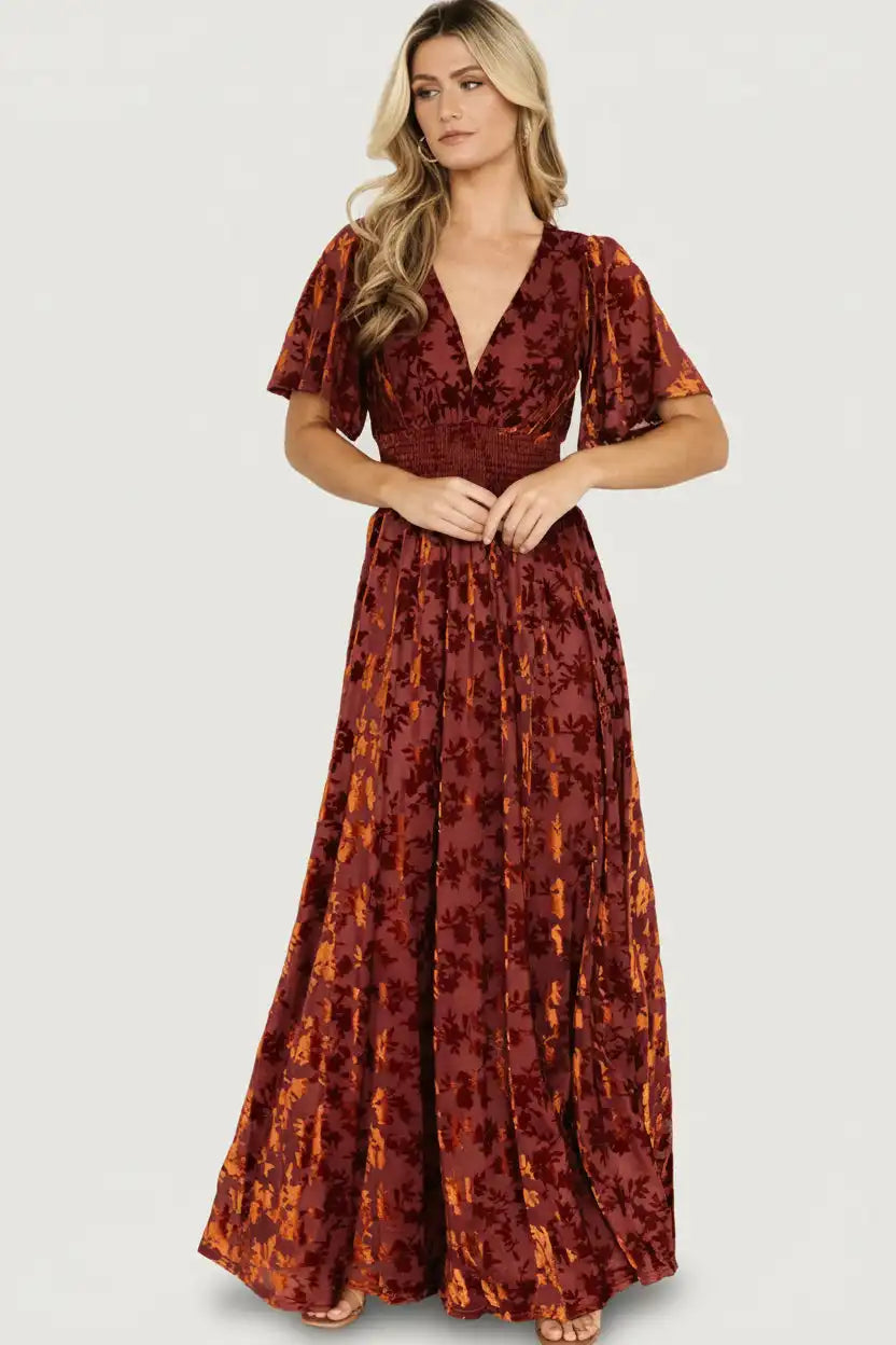 Veronica Velvet Maxi Dress