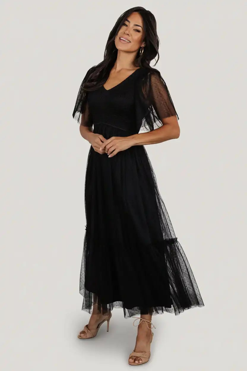 Martha Smocked Tulle Dress