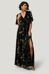 Uma Velvet Maxi Dress