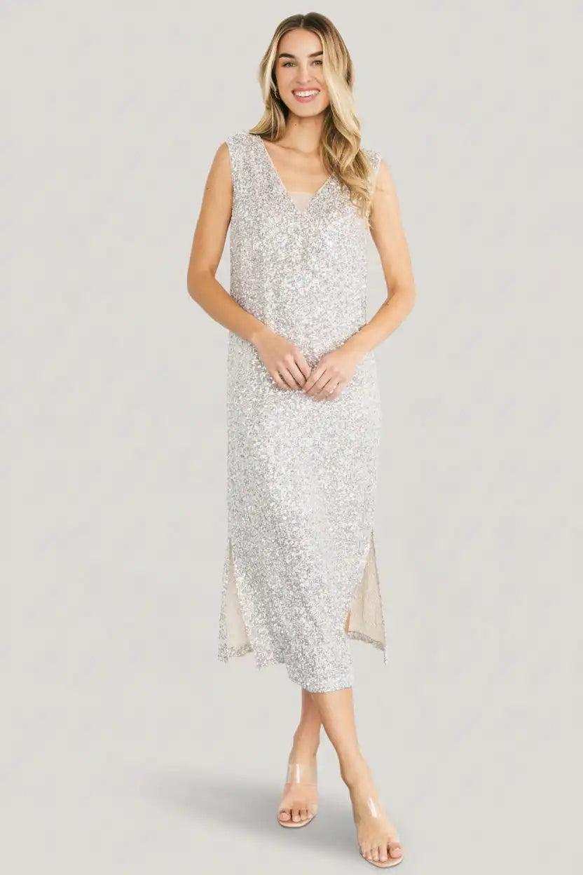 Marissa Sequin Midi Dress